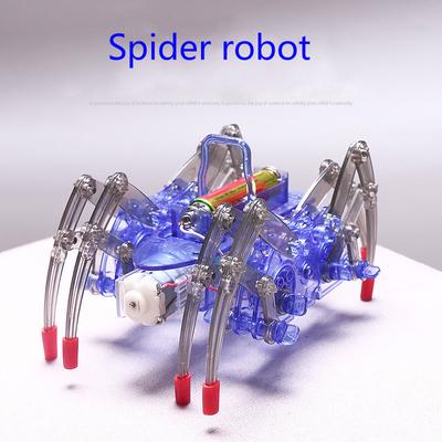 Wissenschaftliches Experiment Spielzeug DIY Spinnenroboter für Kinder Elektrischer Spinnenroboter baut Spielzeugsätze zusammen