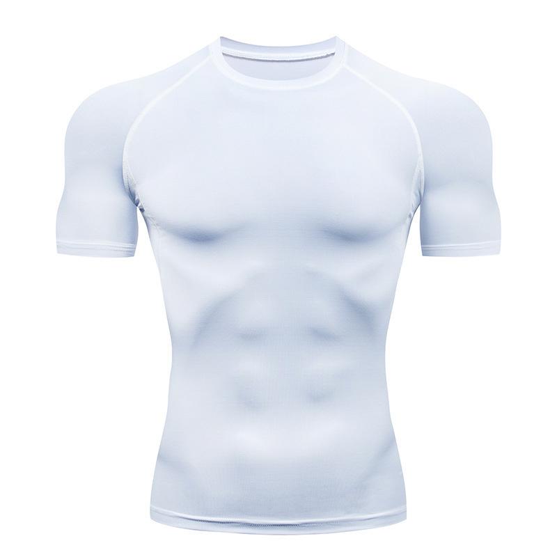 New Sports Tight-fitting Quick-dry Elastic Running T-shirt Cycling Jersey Basketball Yoga Fitness Wear