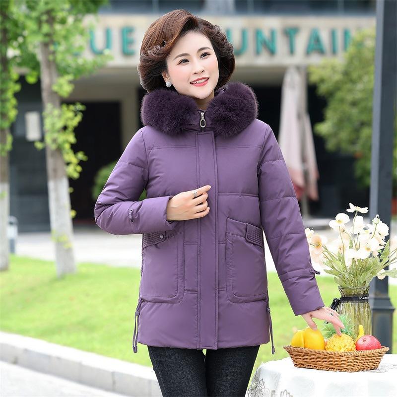 Новое зимнее утолщенное хлопковое пальто для пожилых людей — фото 8