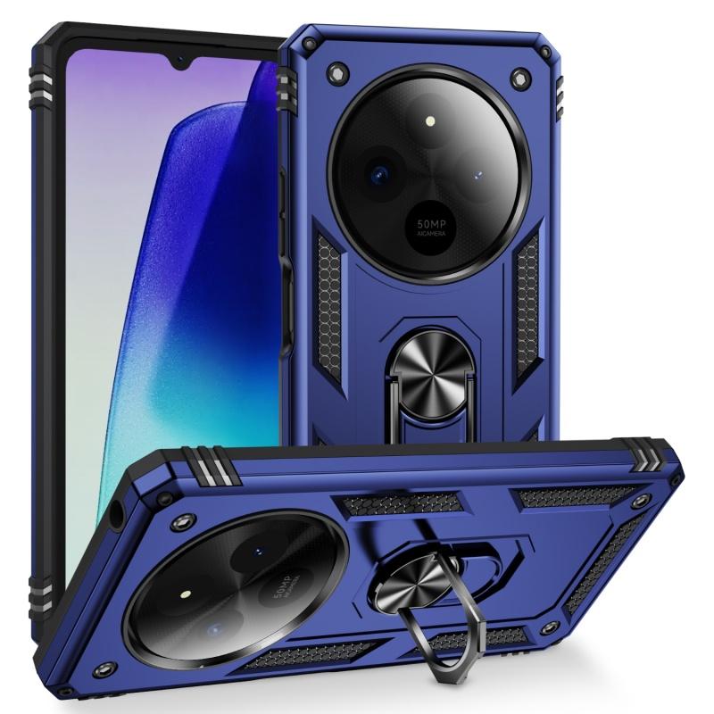 Pro Xiaomi Redmi 14C 4G Pouzdro Luxusní Brnění Magnetický Kovový Kroužek Pouzdro na Telefon pro Redmy 14C 14 C Redmi14C Stojan Držák Zadní Kryt