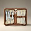 Portable 10-Piece Manicure & Pedicure Nail Clipper Set - Ideal for Home Use, Beauty Care & Gifts