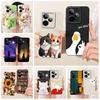 Für Realme GT 7 5G Hülle GT 7T Niedliche Katze Ente Cartoon Hülle Weiches TPU Mattes Handyhülle Für Realme GT 7 Pro GT7 T GT7T 5G Funda Taschen
