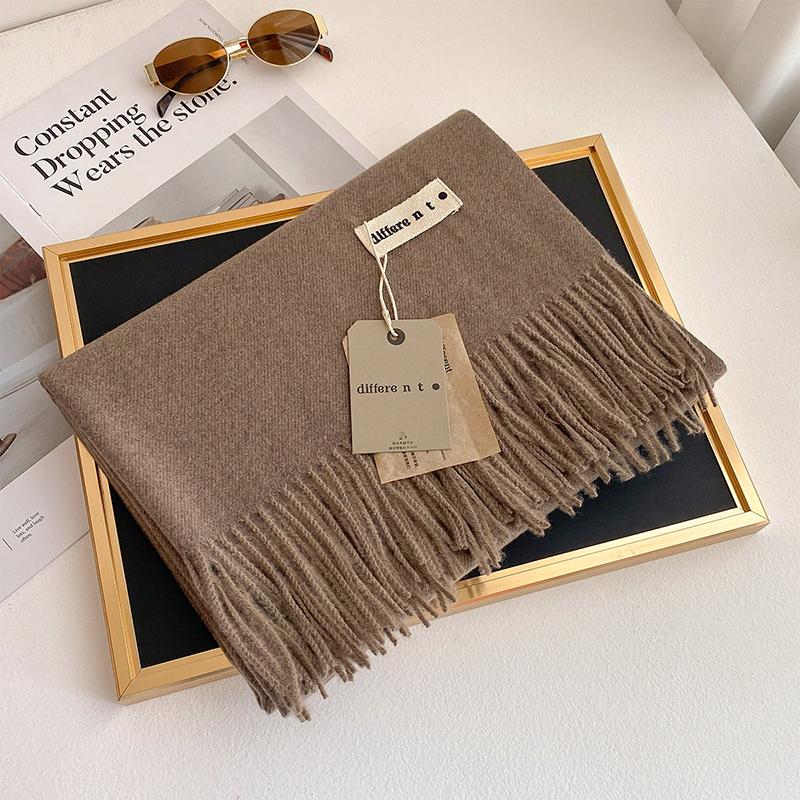 45 Color Winter Scarf For Women Long Warm Cashmere Scarves Hijab Solid Lady Shawl Wrap Female Pashmina Bandana Head Stole