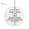 Acrylic Round Pendant Decorations 2D Christmas Hanging Ornaments, Santa Snowflake Reindeer Festive Party Supplies for Tree Decorations, Reusable