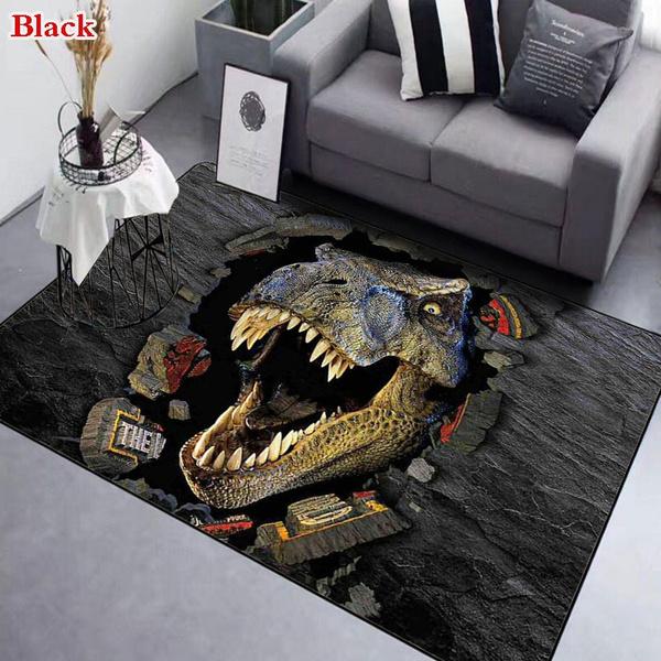 3D Dinosaur Large Mat Rugs for Living Room Comfortable Carpet Soft Floor Mat Rugs for Bedroom Horror Mat