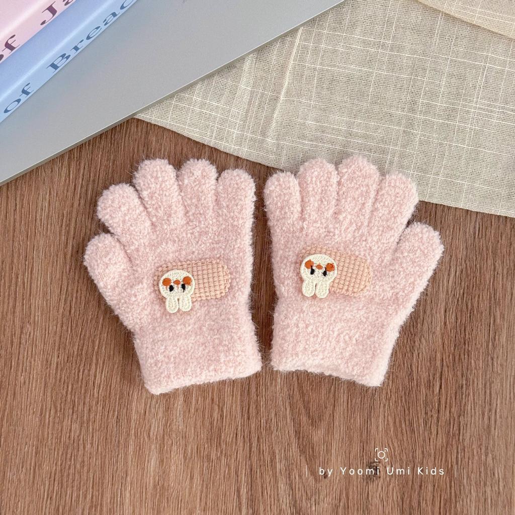 Winter Thickened Infant and Toddler Cold Proof Five Finger Knitted Finger Gloves for Men and Women