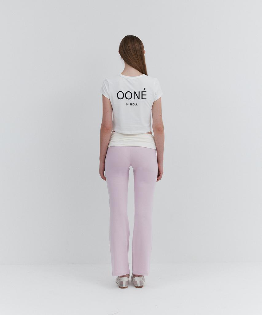 Une Roll-Up Flare Pants_Pink