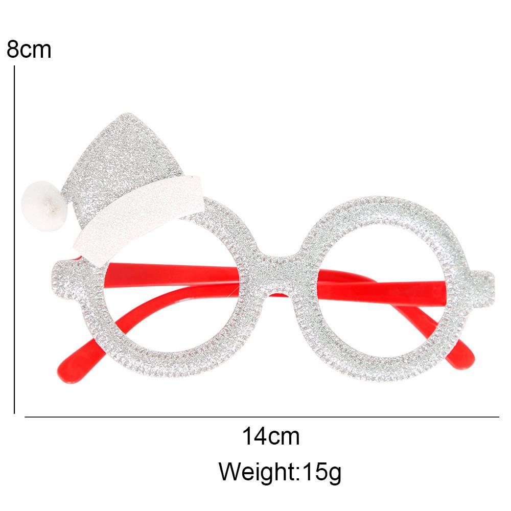 Christmas Santa Whimsical Glasses In Cartoon Style Perfect For Holiday Celebrations