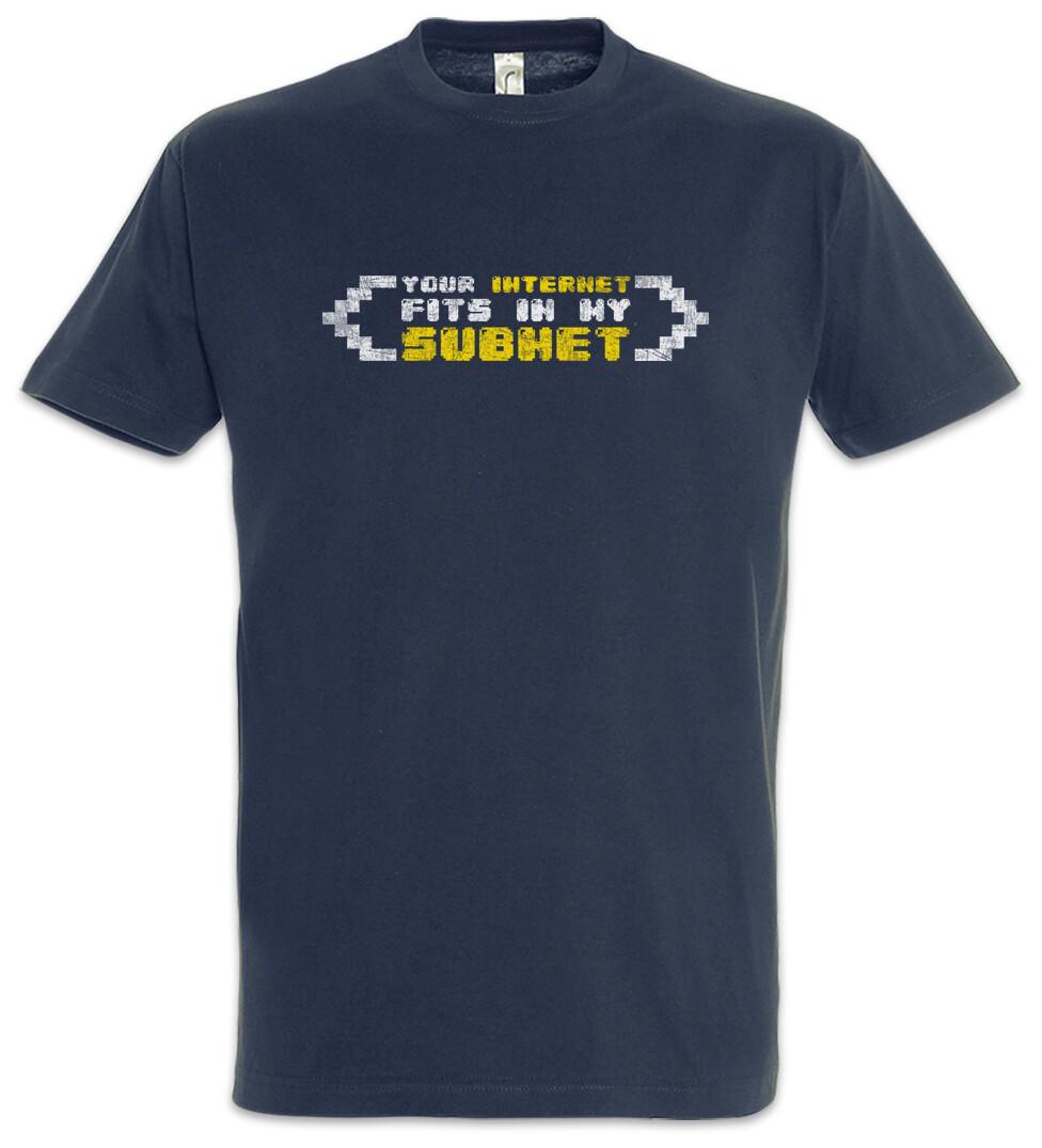 Your Internet Fits In My Subnet Men s T-Shirt Mens Womens Tees Top Geek Gamer Games Gaming PC S