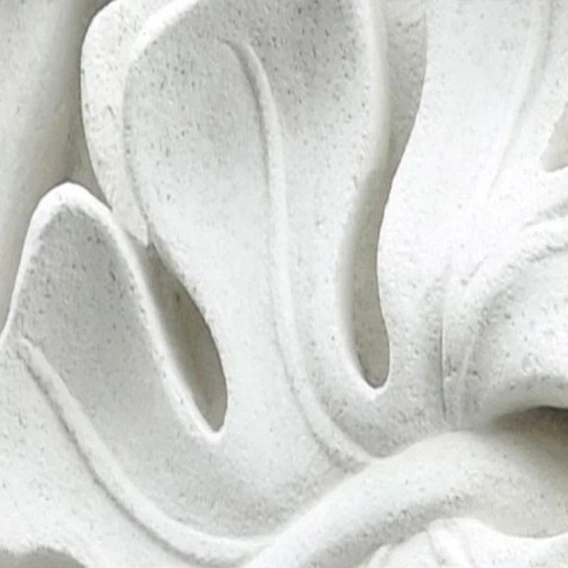 3D Stereo Leaf Pattern Plaster Relief Custom Mural Wall Paper Living Room TV Background Wall Painting Wallpaper Home Decoration