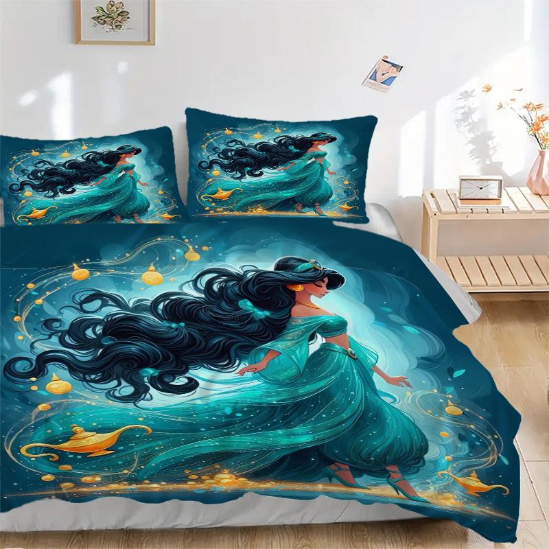 Magical Jasmine Journey Print 3Pcs Bedding Setduvet Cover With 2 Bedropillowcase Home Birthday Gift