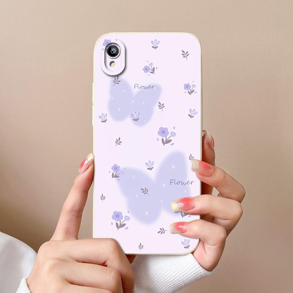For Vivo Y93 Y93S Y91C Y91i Y90 Y1S Case Fashion Design Camera Protection Shockproof Back Cover Soft Liquid Silicone Phone Cases