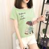 GMXIA Short Sleeve T-shirt Women Loose Ins Women's Crewneck Base Shirt