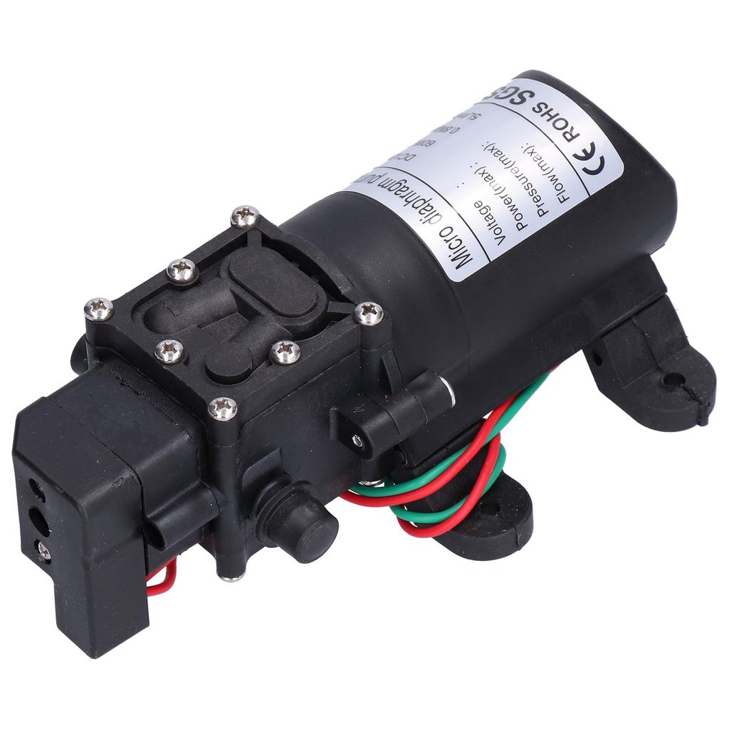 12V Water Pressure Diaphragm Pump 60W Self Priming Booster Sprayer Pump for Garden Irrigation Swimming Pools