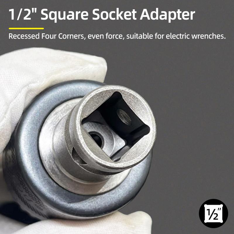 1/2"-20UNF Drill Chuck 2-13MM/1.5-10MM Quick Change 1/4" Hex Shank/SDS /1/2" Square Socket Adapter For Wrench Conversion Tools