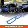 ABS Blue Dashboard Side Air Vent Outlet Cover Trim For Toyota Tocoma 2024