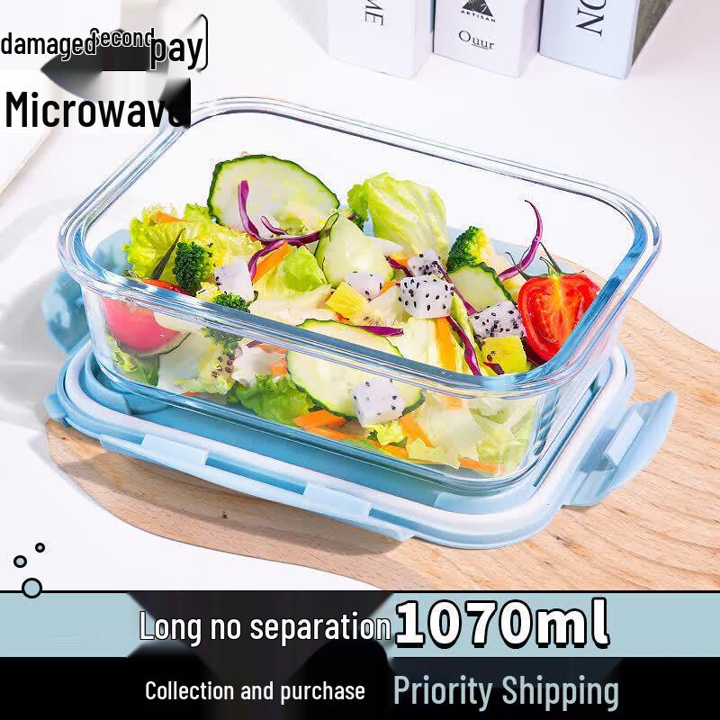 Qiwei Glass Microwaveable Lunch Container with Lid