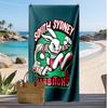 South Sydney Rabbitohs Print Beach Towel Soft Portable Quick?dry Towel For Pool Summer Vacation Outdoor Sport