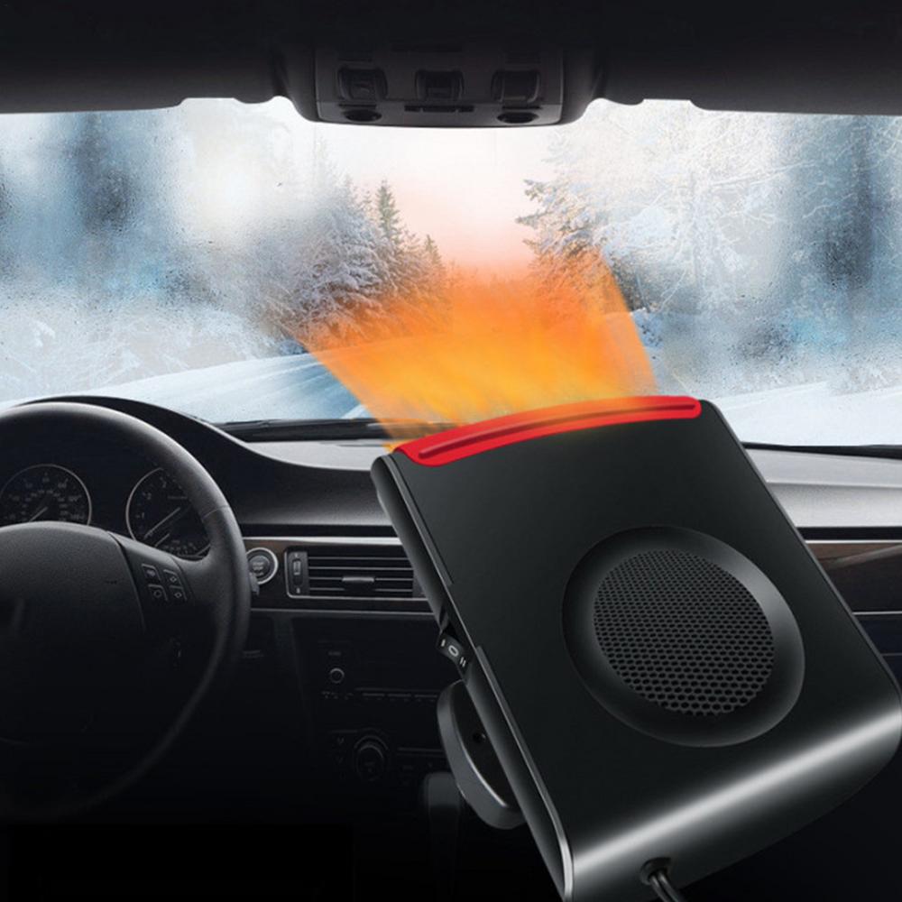 Car Space Heater Fast Heating Car Defroster Plug-in Small Air Heater For Cars Auto Heater Fan Defogger Defroster With