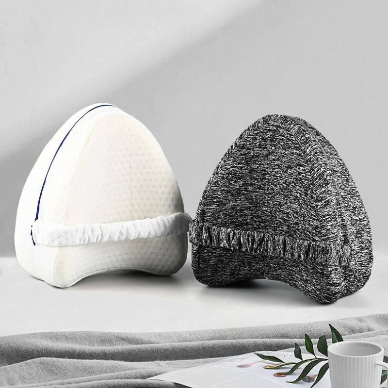 Ergonomic Compliance Heart-shaped Leg Clamp Pillows Side Sleeping Leg Pillow Memory Foam Leg Support Pad Suitable for People with Leg Discomfort
