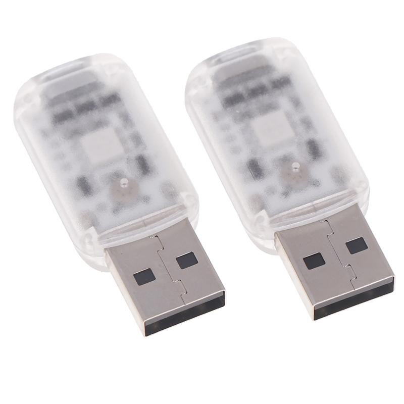 2Pcs Mini Usb Car Ambient Lighting 7 Colors Led Mood Lamp Neon Atmosphere Plug-In Light Laptops Sockets Night Lamp