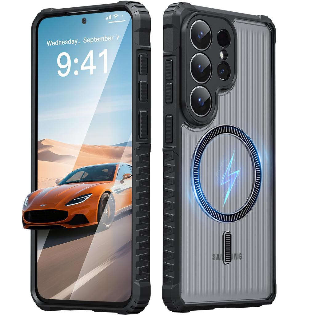 Samsung S11Ultra Mobile Phone Case Defeats Energy Pattern A11 Magnetic Induction A11 Anti-drop S11 Protective Case A11