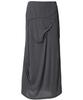 Peulleeoeob Asymmetrical Draped Long Skirt (Fl-263_Dark Gray)