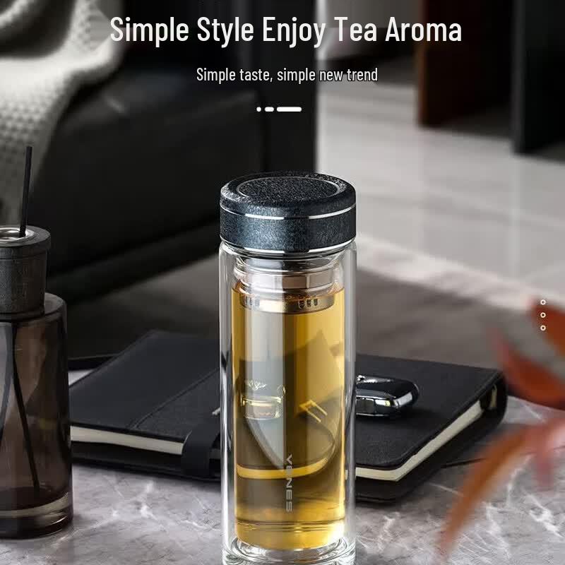 VENES Double-Layer Borosilicate Glass Tea & Water Cup