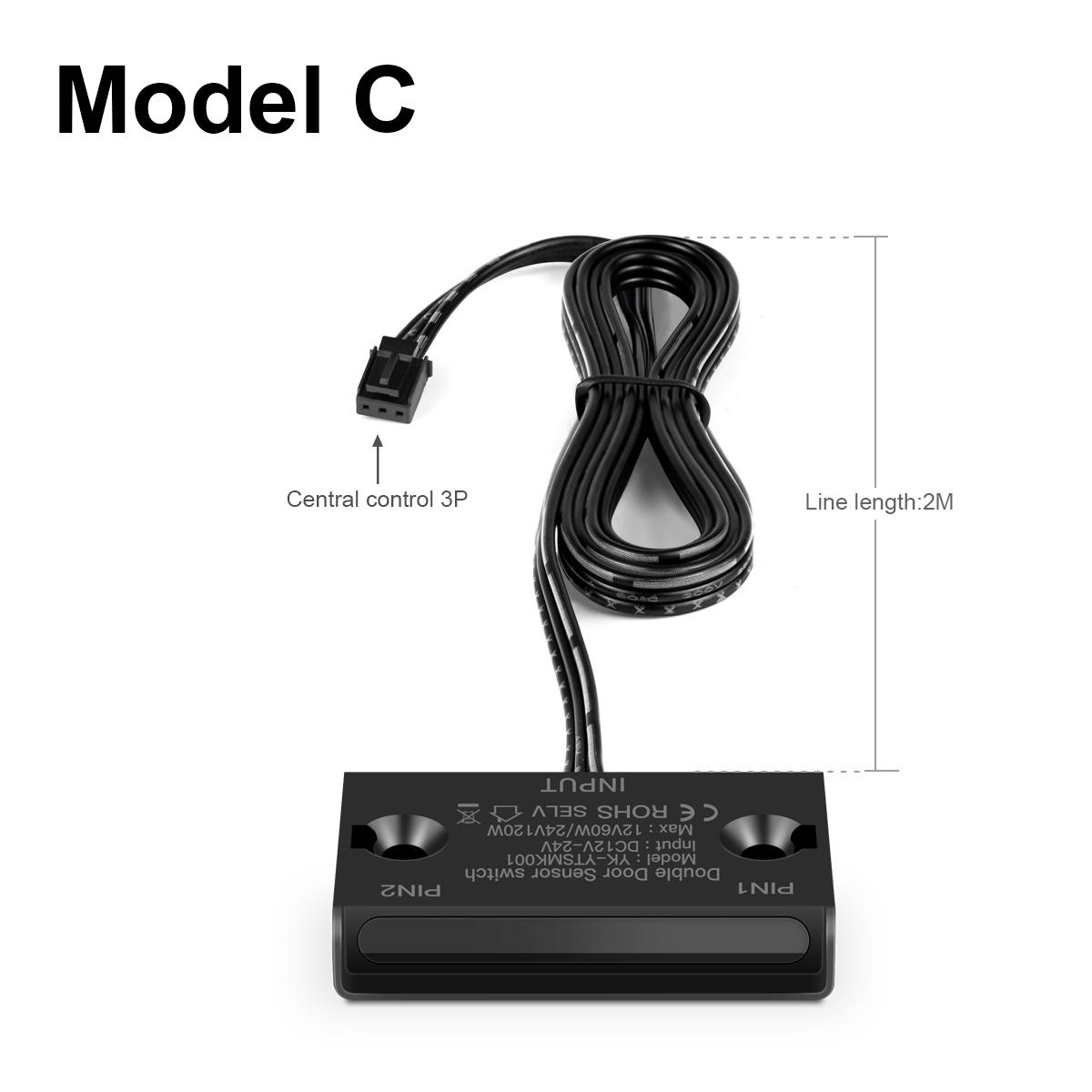 

DC12-24V Дверной выключатель ИК-датчик приближения Двойной датчик открытия/закрытия двери ВКЛ. Светодиодный выключатель освещения для шкафа-купе Управление гардеробом DC12V-24V