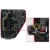 Ford F-150 LED Taillights 2021-2023 with Blind Spot, Black Background