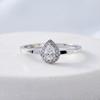 Helene Jewelry Silver 925 Teardrop Cubic Miss Ring (Type B)