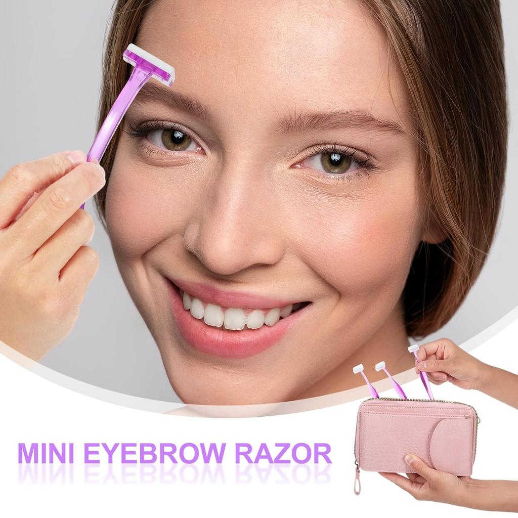 12 PCS Small Eyebrow Razors, Mini Face Shavers Facial Hair Removal Eye Brow Razors Microblades Eyebrow Shaper Beauty Tools Accessories for Women Men