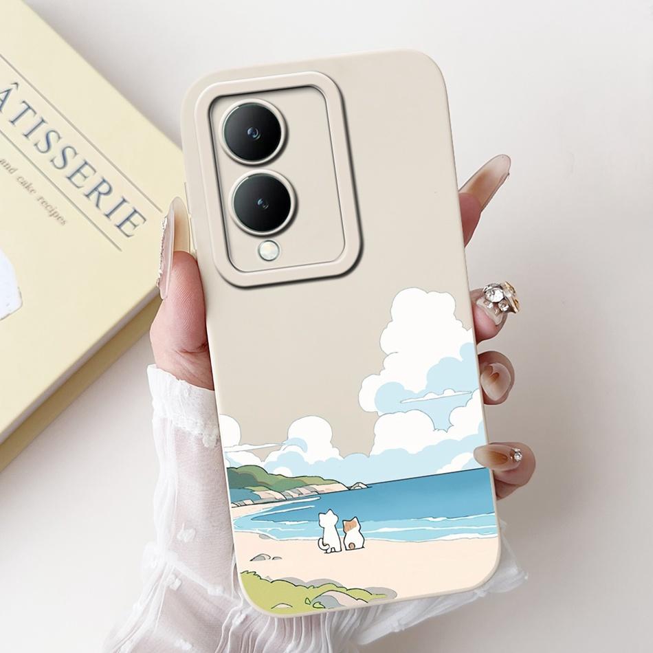 For Vivo Y17s Case VivoY17s Y 17S 4G 2024 Cute Panda Rabbit Cartoon Soft Silicone Shockproof Phone Cases