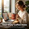 Thermal Coffee Mug Travel Tumbler with Handle Lid 304 Stainless Steel Insulated Water Cup Leakproof Portable Thermos Bottle
