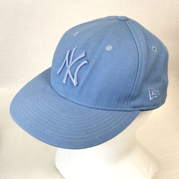 

NY Yankees/59FIFTY Cap by New Era/7 1/2 59.8cm/Light Blue/Made in USA/Vintage