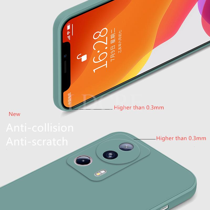 For Xiaomi 13 Lite Case Liquid Silicone Coque For Xiaomi 13 Lite Cover TPU Rubber Protective Phone Case Mi 13 Lite Pro 12 Cover