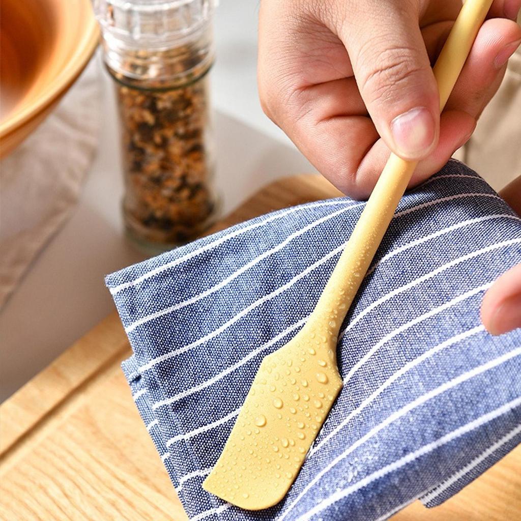 Doppelköpfiger Silikonspatel Schaber Allzweck-Küchenwerkzeug für Gläser Kuchen Butter Antihaft Flexibles Back- & Kochgerät