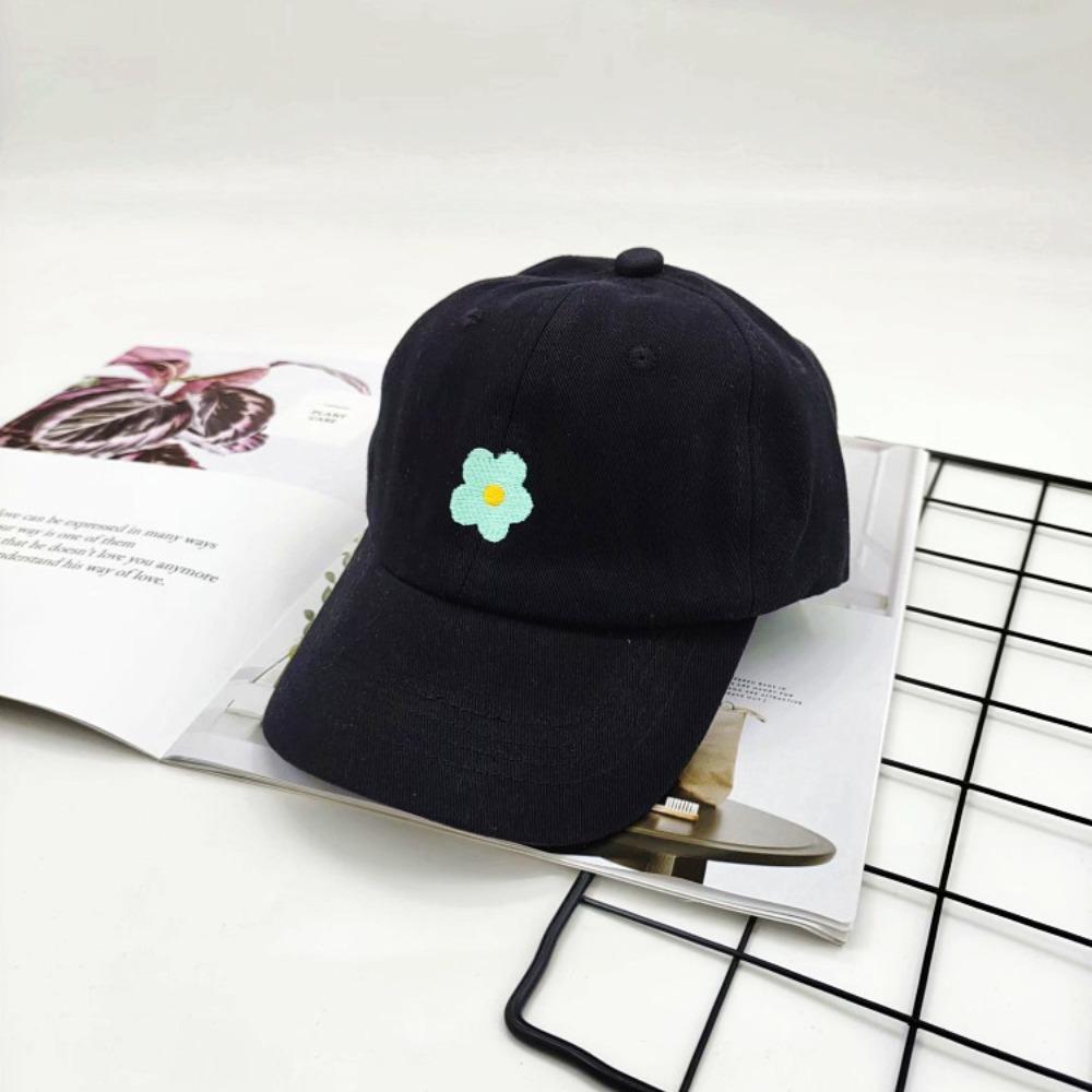 

Однотонная детская солнцезащитная кепка для мальчиков и девочек 3-5 лет, детская бейсболка с утиным язычком, новая детская бейсболка 50-52cm fit 3-5Y чёрный