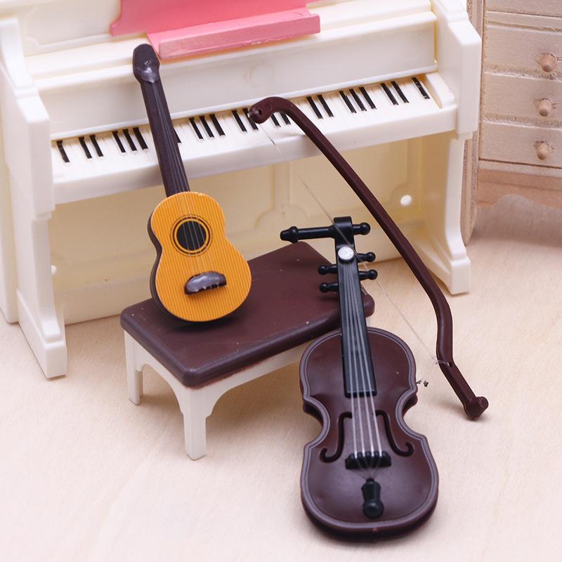 Mini Musical Instrument Models With Realistic Details Perfect For Dollhouse Decor Desktop Ornament
