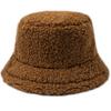 Fashion Lamb Wool Solid Color Soft Plush Hat Vintage Fisherman Cap Outdoor Trend