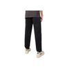Anta Solid Color Logo Embroidery Elastic Waist Straight-Leg Sweatpants Men Bottoms Black 152231315-1
