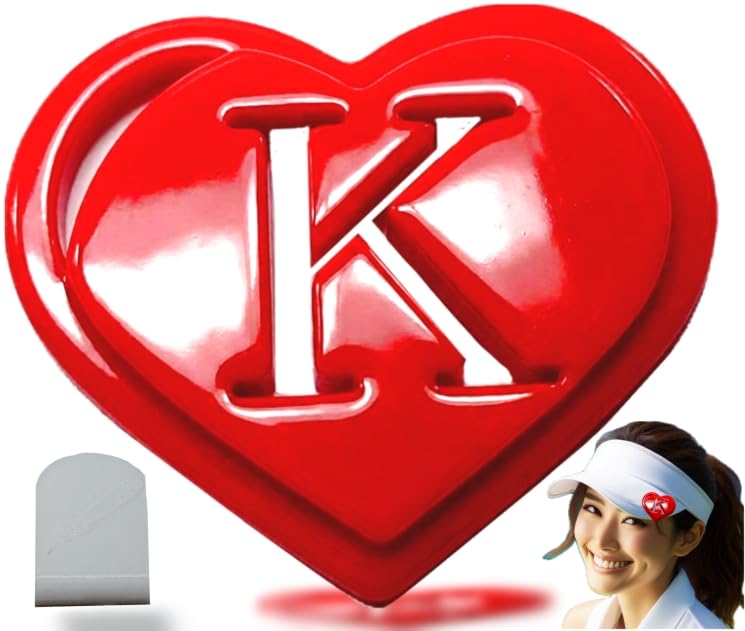 [2026 New Edition] Heart-shaped golf marker Your own stylish marker 40mm красный
