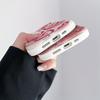 Cream-Color Painted Heart Phone Case For iPhone 17 16 Pro 15 14 Plus 13 12 11 Pro Max 17e 16e Fashion Wavy-edge Shockproof Cover