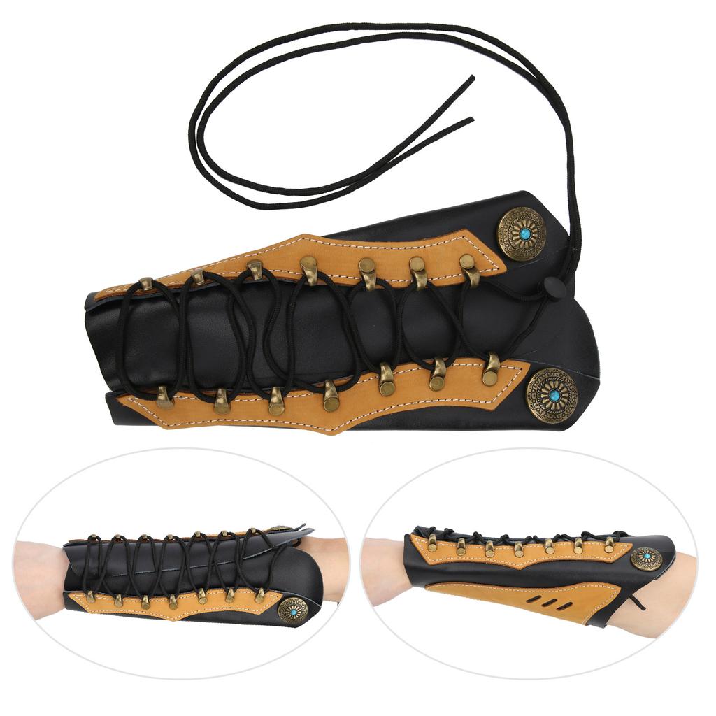 Cowhide Archery Arm Guard Outdoor Arm Protection Archery Arm Guard Accessories
