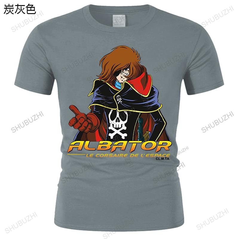 Men Print T Shirt Albator Gray Tshirt Logo Tshirts Cotton Tshirt Men Summer Fashion Tshirt Euro Size Unisex Oneck Teeshirt