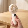 Quiet Foldable USB Rechargeable Portable Cooling Handheld Fan with 1200mAh Brushless Motor Three-Speed Plastic for Outdoor Use