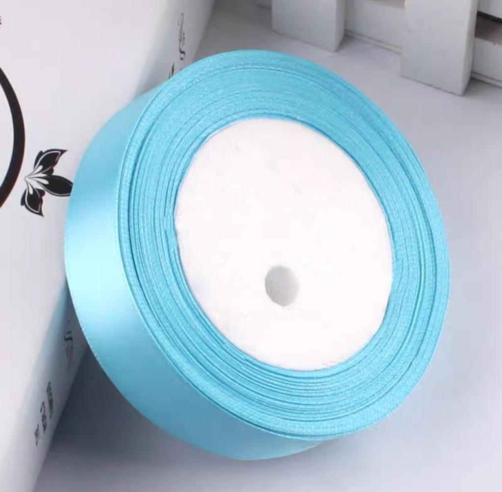 25mm25Yards/Rolle 2,5cm Seidensatinband Handgefertigte Bastelmaterialien Weihnachtsfeier DIY Geschenkverpackung Party Hochzeit Dekorativ