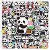 100 Panda Graffiti Stickers Personalized Hand-drawn Cartoon Cute Animal Decorative Water Cup Mobile Phone Case Stickers