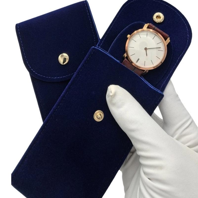 Watch Travel Case Velvets Pouch Watch Storage Bag Handmade Watch Pouch Plush Texture for Storaging Watch and Jewelry
