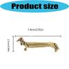 Corrosions Resistant Solid Brasses Dachshund Figurine Antique Finish Decoration Sculpture For Home Office Desktop Decors